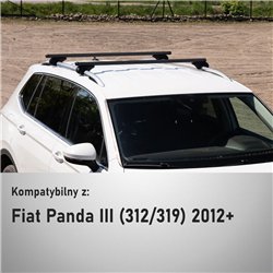 Roof rack for Fiat Panda Hatchback III 2012-2025 Boldbar Alpha V1 Lite