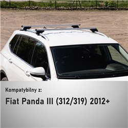 Roof rack for Fiat Panda Hatchback III 2012-2025 Boldbar Alpha V1