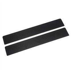 Listwy progowe przednie Fiat Panda Hatchback III 2012-2025 Czarny Szary kar