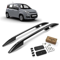 Relingi dachowe Fiat Panda Hatchback III 2012-2025 Aluminium plastik