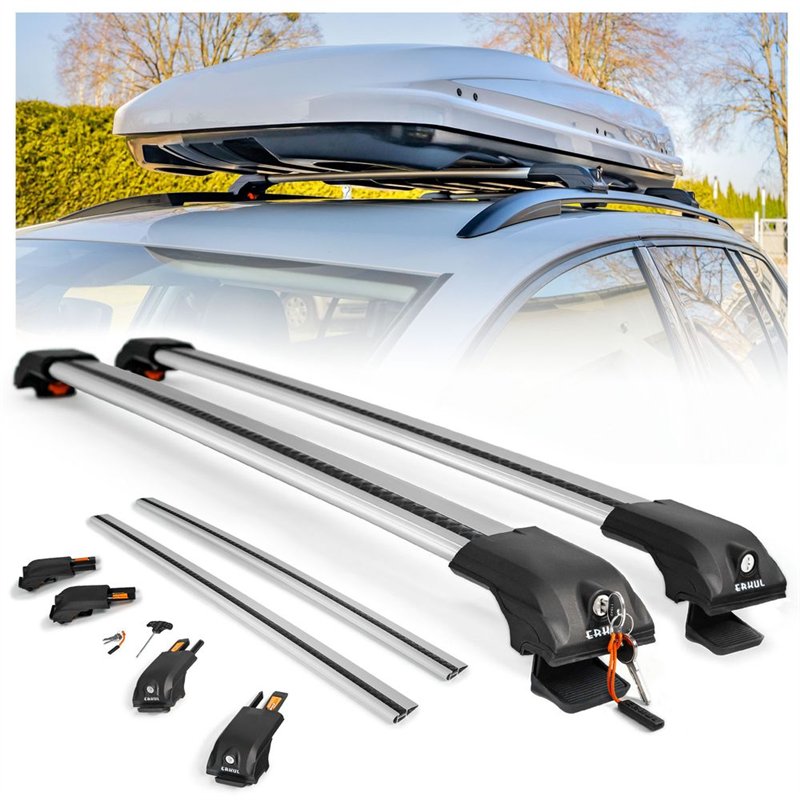 Bagażnik dachowy Fiat Panda Hatchback III 2012-2025 Aluminium plastik