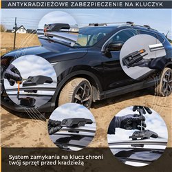 Bagażnik dachowy Fiat Panda Hatchback III 2012-2025 Aluminium plastik