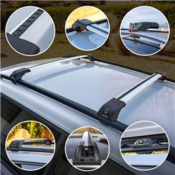 Bagażnik dachowy Fiat Panda Hatchback III 2012-2025 Aluminium plastik