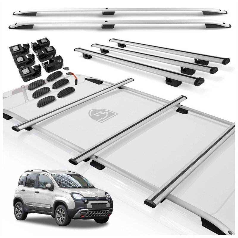 Relingi dachowe w komplecie z belkami poprzecznymi Fiat Panda Cross Hatchba