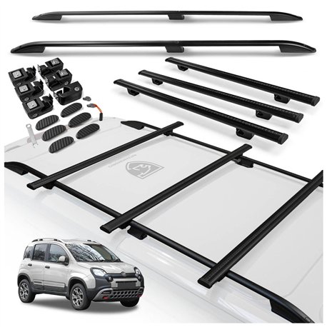 Relingi dachowe w komplecie z belkami poprzecznymi Fiat Panda Cross Hatchba