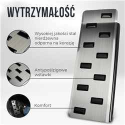 Podstopnica Fiat Panda Hatchback III 2012-2025 Czarny Srebrny stal