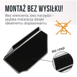 Podstopnica Fiat Panda Hatchback III 2012-2025 Czarny Srebrny stal