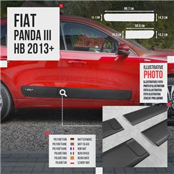 Listwy drzwi bocznych Fiat Panda Hatchback III 2012-2025 Kompozyt PUy PU