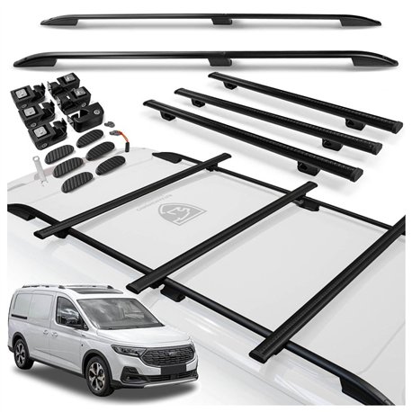 Roof rails with cross bars included Ford Transit Connect III Mk3 V761