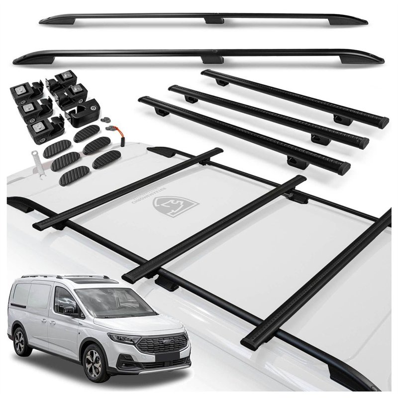 Roof rails with cross bars included Ford Transit Connect III Mk3 V761