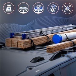 Relingi dachowe w komplecie z belkami poprzecznymi Ford Grand Transit
