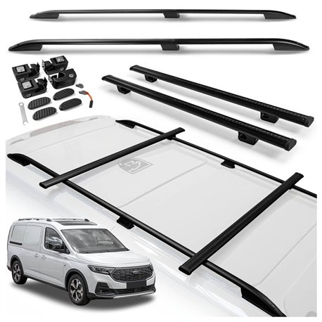 Roof rails with cross bars included Ford Transit Connect III Mk3 V761