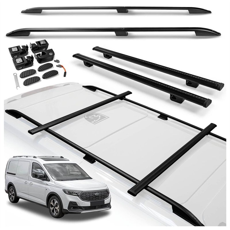 Roof rails with cross bars included Ford Transit Connect III Mk3 V761