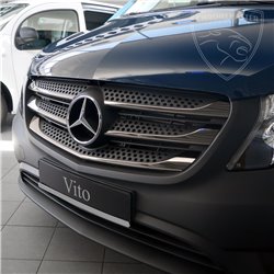 Polished Stainless Front Upper Grille Trim Mercedes Vito W447 BLACK