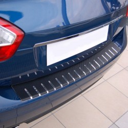 Nakładka z zagięciem na zderzak (stal + folia karbonowa) Audi A4