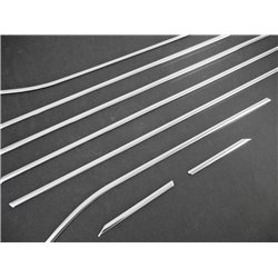 Listwy pod szyby boczne do SEAT Leon 3 Kombi 2013-2020 Stal Chrom