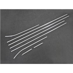 Listwy pod szyby boczne do SEAT Leon 3 Kombi 2013-2020 Stal Chrom