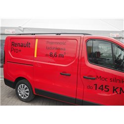 Relingi dachowe do Renault Trafic 2014- L2 Długi Czarne