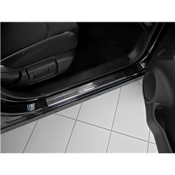 Listwy progowe tłoczone Nissan Qashqai J11 2014-2021 srebrne