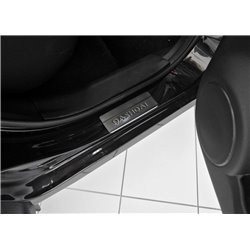 Listwy progowe tłoczone Nissan Qashqai J11 2014-2021 srebrne