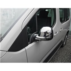 Nakładki na lusterka boczne Peugeot Rifter 2018+ CHROM