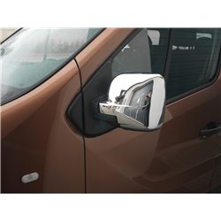 Side mirror covers for Renault Trafic 2014+ ABS Chrome