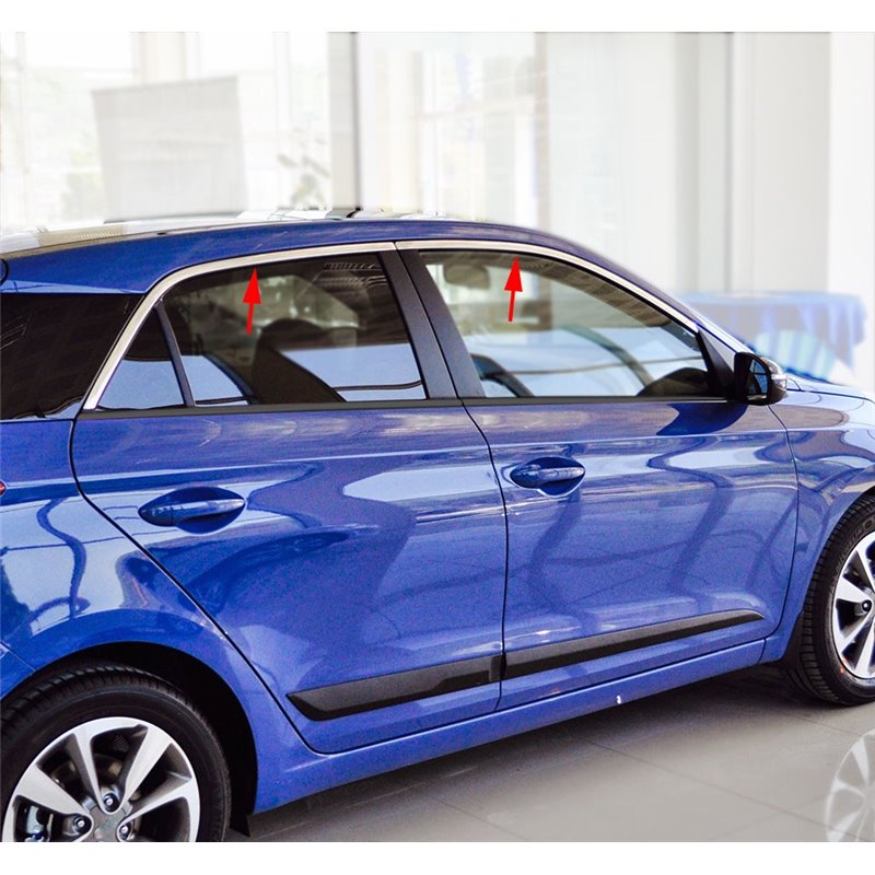 Listwy nad szyby boczne Hyundai i20 2014+ Hatchback
