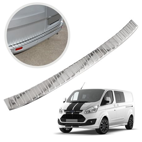 Bumper Protector for Ford Transit Custom 2012-2023 Chrome