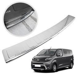 Rear Bumper Protector for Toyota Proace L1 / L2 2016+ CHROM