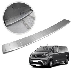 Rear Bumper Protector for Toyota Proace L1 / L2 2016+ Brushed
