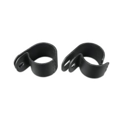 Pipe clamps for halogen lamps 76 mm Black | light mounting