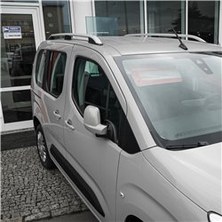 Relingi dachowe do Opel Combo  2018- L2 Długi Srebrne