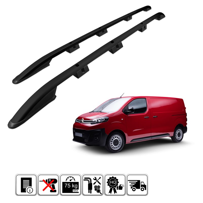 Protection Pare-Chocs Arrière Chromemaster Pour Citroën Jumpy 2016+ - Acier Inox Poli Anti-Rayures