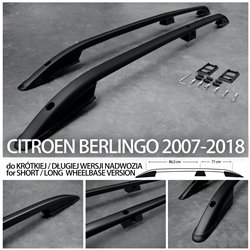 Relingi dachowe do Citroen Berlingo 2007-2018 Czarne