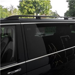 Roof rails for Volkswagen VW T5 Transporter 2003-2015 Long L2 Black