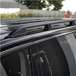 Roof rails for Volkswagen VW T5 Transporter 2003-2015 Long L2 Black
