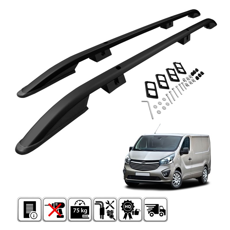 Relingi Dachowe Do Opel Vivaro C 2019 Kr tki L1 Czarne Chromemaster Relingi Dachowe Do Opel Vivaro C 2019 Kr tki L1 Czarne Chromemaster