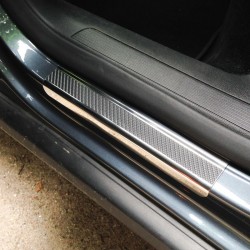 Nakładki progowe (stal + folia karbonowa) Seat Ibiza III