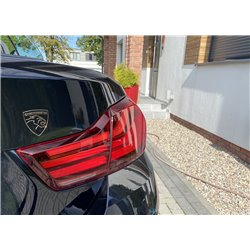 Chromemaster Logo Metallic Sticker 50x50 mm Black Chrome