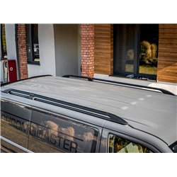 Roof rails for Volkswagen VW T6.1 Transporter 2019+ long Long L2 Black - split model
