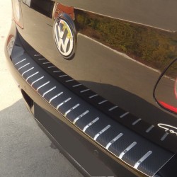Nakładka z zagięciem na zderzak (stal + folia karbonowa) Volkswagen Golf V