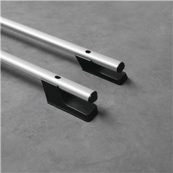 Roof rails for Ford Transit Custom V362 2012-2023 Short L1H1 Silver