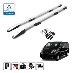 Roof Rails for Renault Trafic II X83 2001-2014 L1 Silver