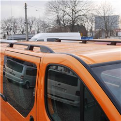 Relingi dachowe do Opel Vivaro 2003-2014 L2 Długi Srebrne