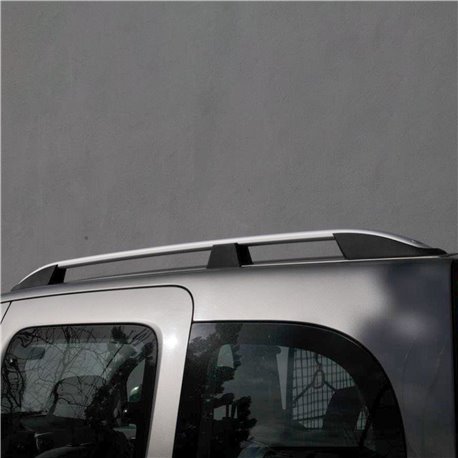 Black Aluminium Roof Rack Rails Side Bars Set To Fit SWB Renault Trafic 2014 Black Aluminium Roof Rack Rails Side Bars Set - View #8