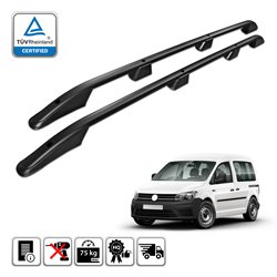 Roof Rails for Volkswagen VW Caddy 2003-2020 MAXI Black